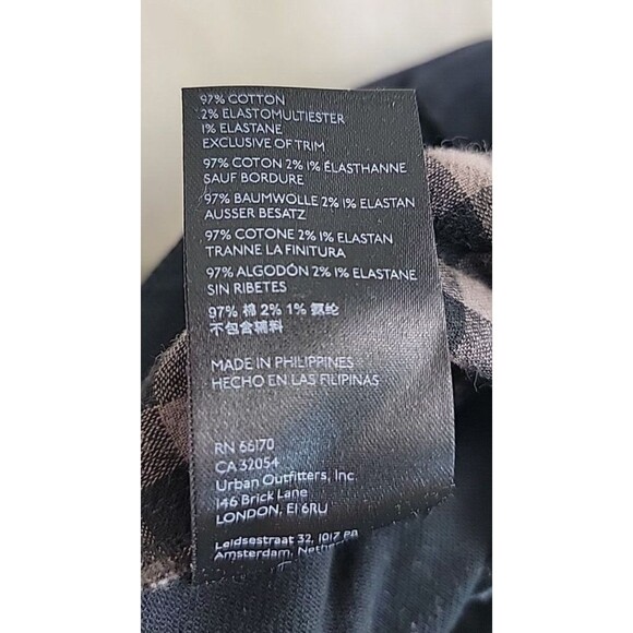 Maeve Anthropologie Jeans Womens 26 27x28.5 Straight Color Block Black Rust EUC - Picture 15 of 16